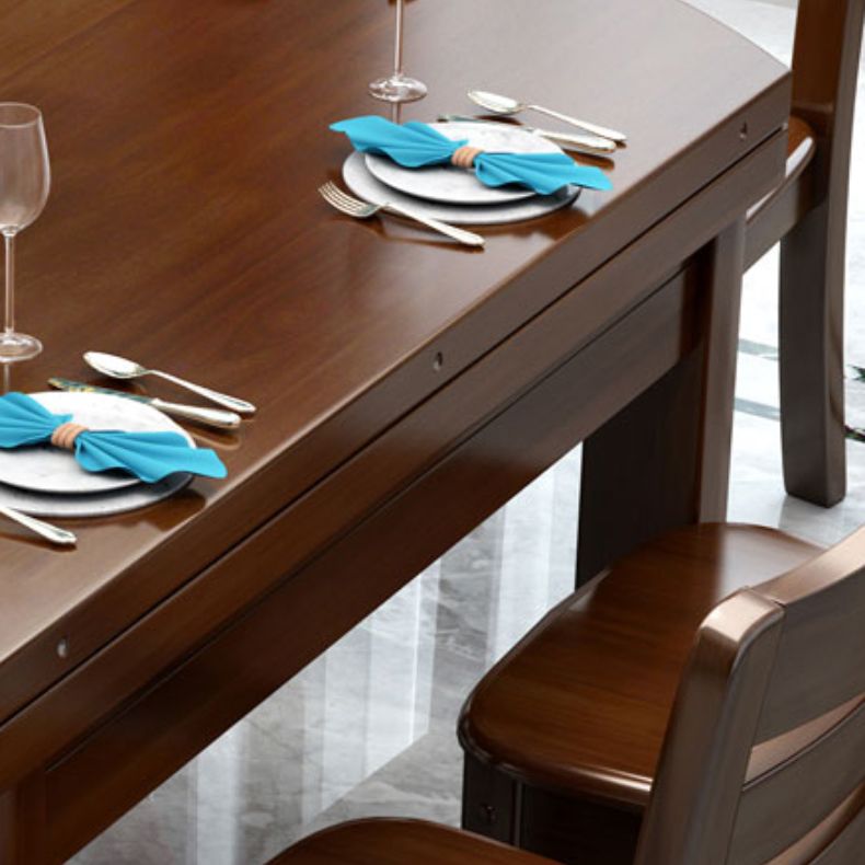Solid Wood Dining Table Set 1/7 Pieces Dining Set for Kitchen