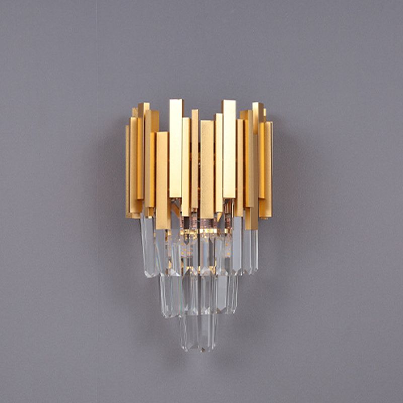 Kristallgeometrische Schatten Wandleuchte moderne Wandhalterung Leuchte in Messing