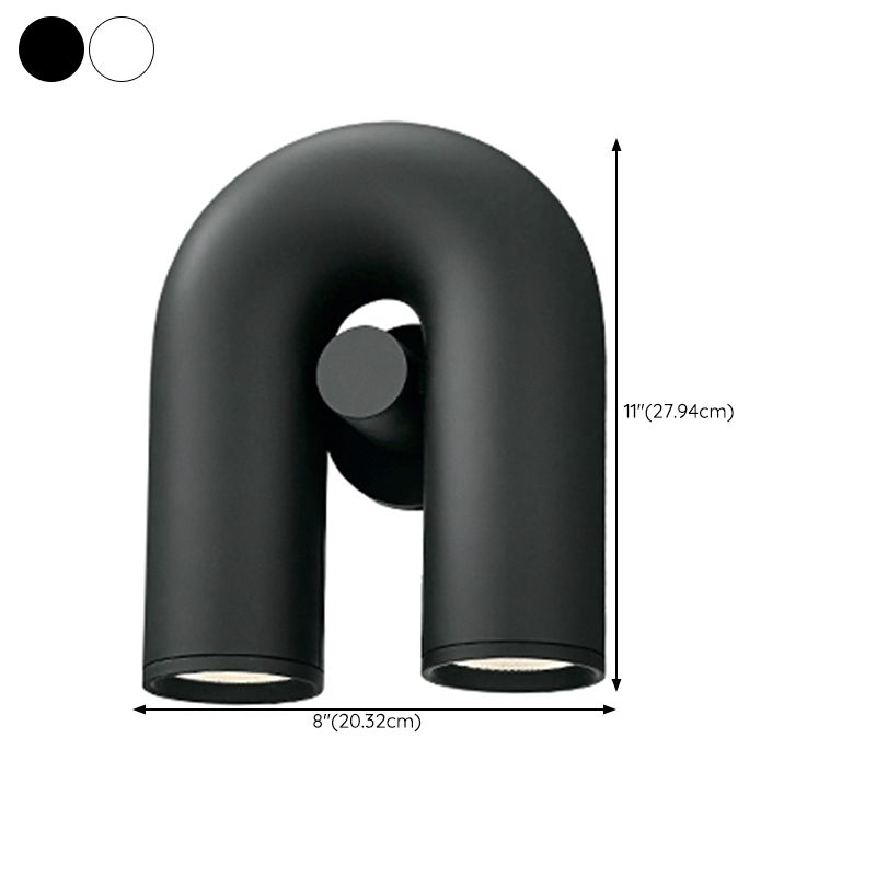 Modernist Wall Sconce U Shape Wall Light Fixture for Bedroom