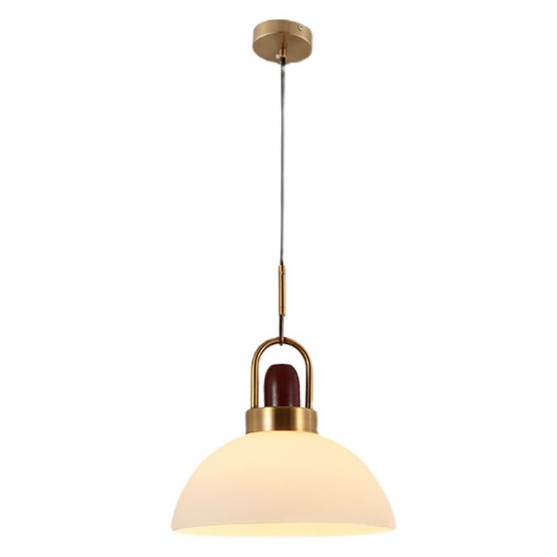 1 Light Ceiling Light Modern Simple White Glass Hanging Pendant Lights for Restaurant
