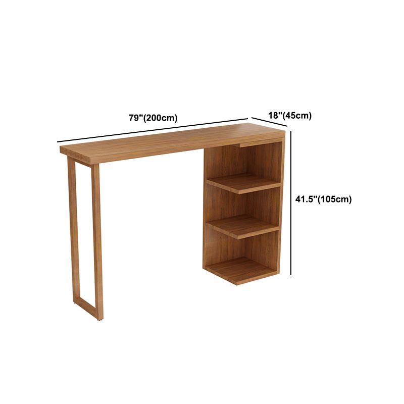 Modern Bar Table Set 1/2/3 Pcs Solid Wood Bar Table and Backless Bar Stools