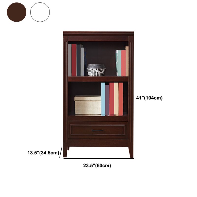 Modern Style Bookshelf Solid Wood Standard Shelf Bookcase for Home