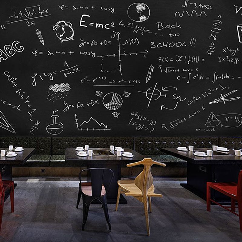 Water-Resistant Blackboard Wall Art Minimalist Wall Covering for Cafe Decoration