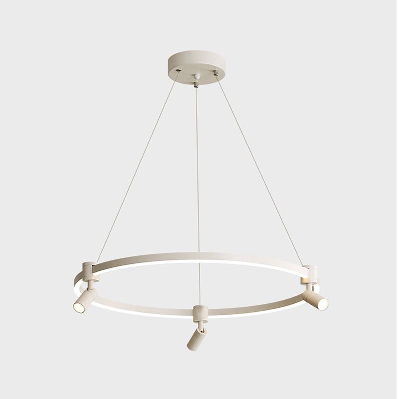 Linear Shape Metal Pendant Light Fixtures Modern Style 4 Light Hanging Light Fixtures