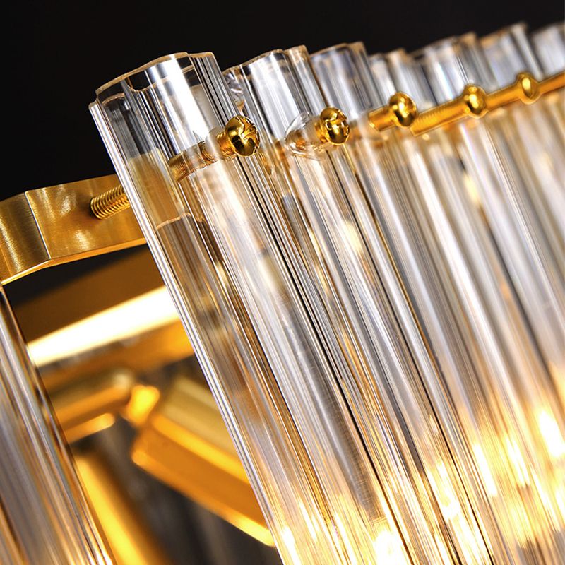 Moderne stijl kroonluchter koperen minimalisme hangend licht met kristal voor woonkamer