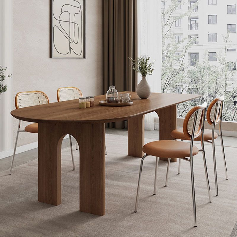 Modern Style Dining Table Solid Wood 4 Legs Dinner Table for Dining Room