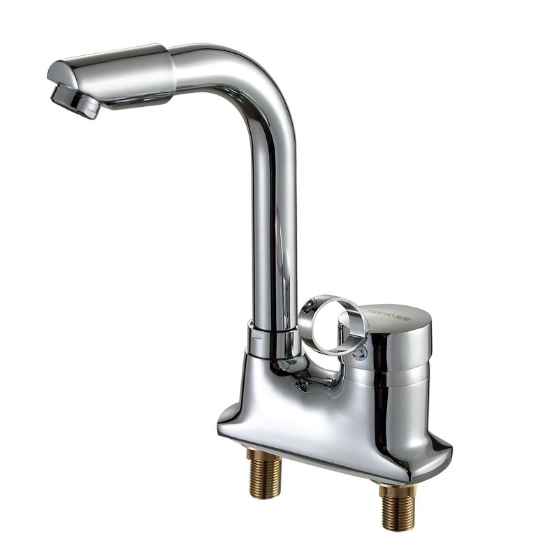 Modern Kitchen Sink Faucet Brass Lever Handles and Supply Lines Bar Prep Kitchen Faucet