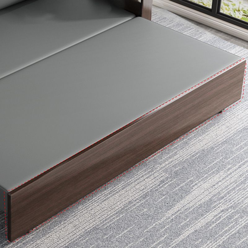 31" Wide Contemporary Sleeper Sofa Futon Gray Storage Sleeper Sofa