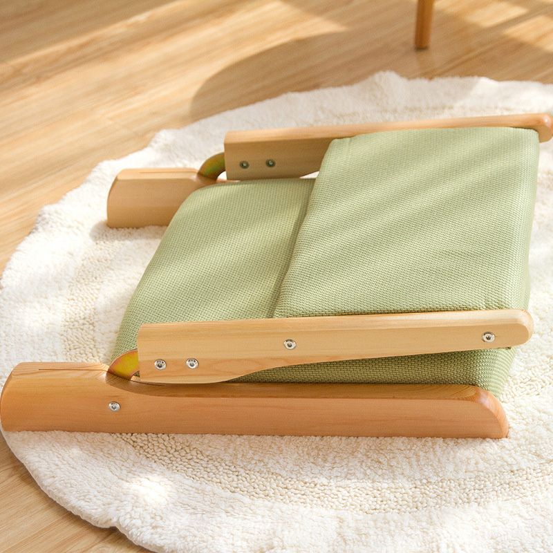 Linen Armless Chair 16.92" L x 20.47" W x 17.71" H Adjustable Chair for Bedroom