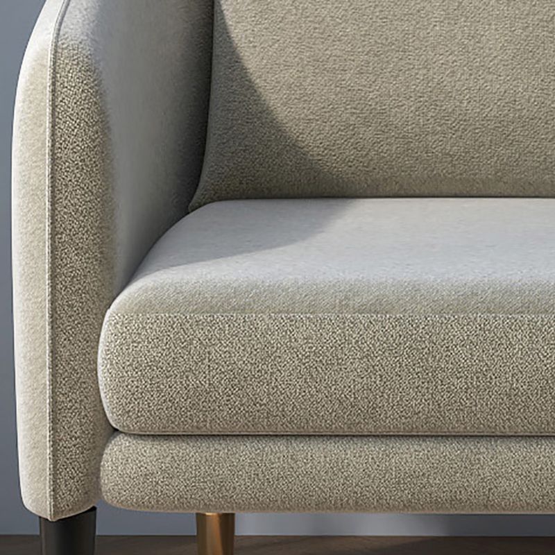 Linen 25.19" Wide Barrel Chair Arms Included Chair with Basic Four Leg