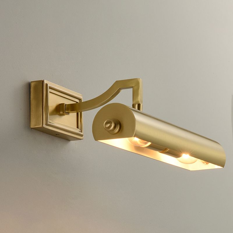 Luce di vanità in stile moderno 2 luci a specchio in rame Luce anteriore con tonalità metallica per bagno