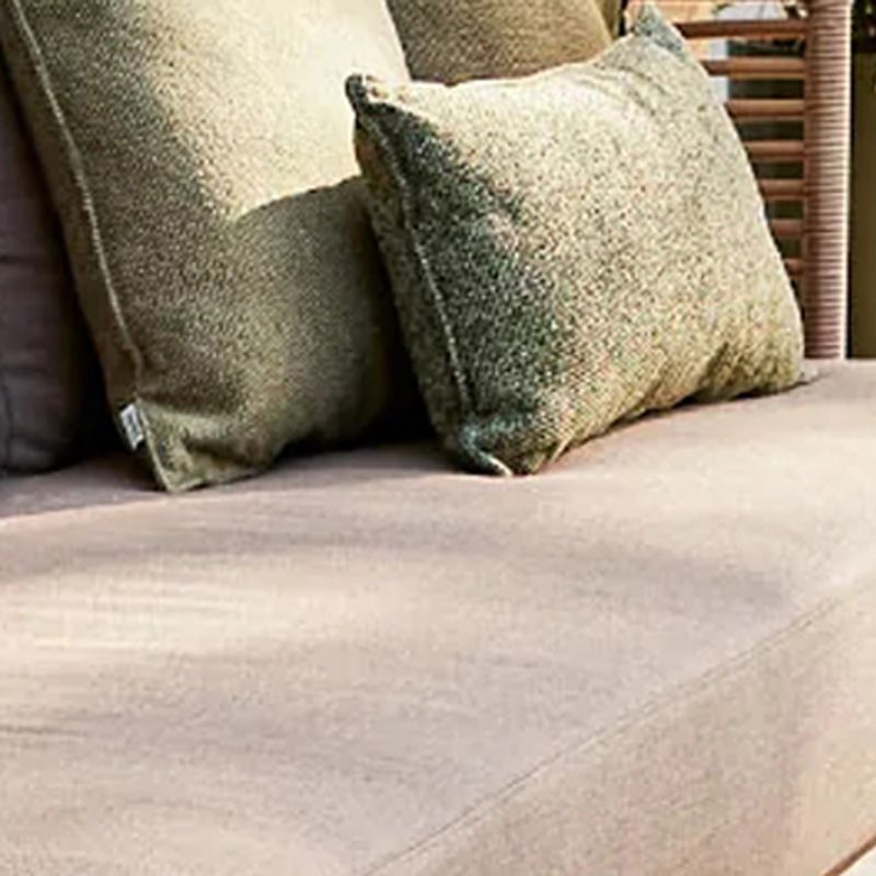 Metal Rattan Patio Sofa Tropical Style Outdoor Simple Sofa Outdoor Patio Sofa