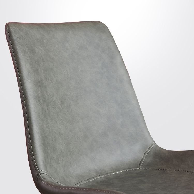 Chaise latéral de salle à manger contemporaine en métal