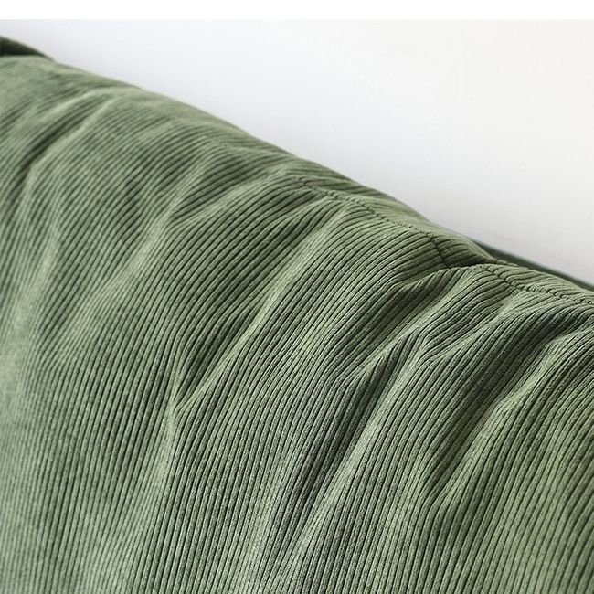 Modern Style Polyester Sofa Recessed Arm Tight Back Settee for Living Room