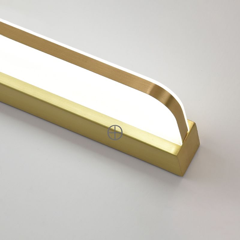 Modern Minimalist Style Ultra-thin Wall Mounted Light Fixture Copper Wall Light Sconces for Bathroom