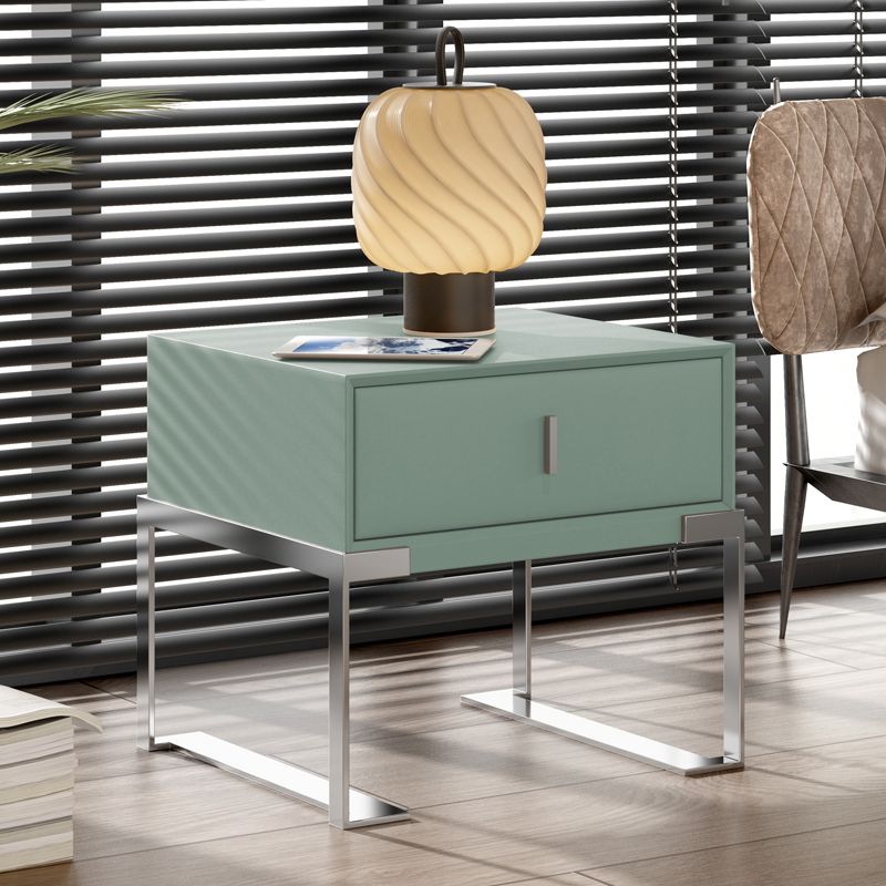 Modernism Drawer Storage Night Table Wood Bed Nightstand with Drawer