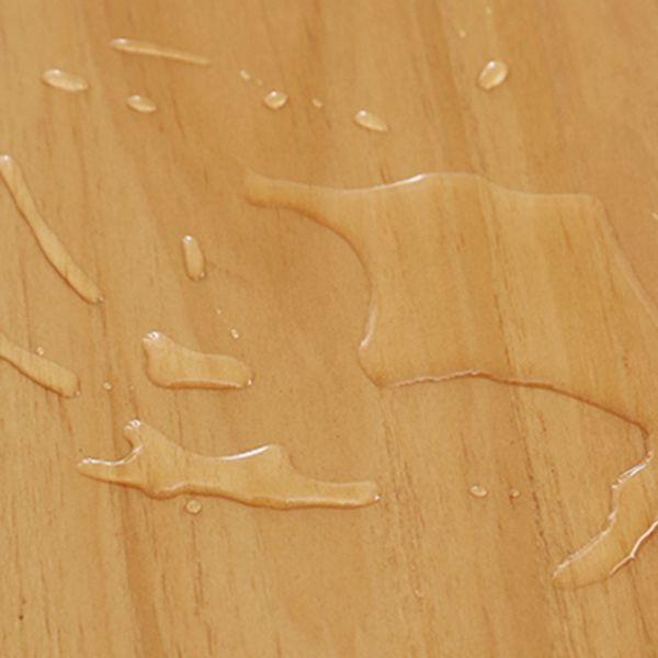 Pine Wood Top Dining Table Modern Dining Table with Double Pedestal Base