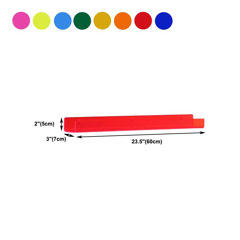 Acrylic Wall Mounted Storage Bookshelf 23.5"L Modern Bookcase for Home