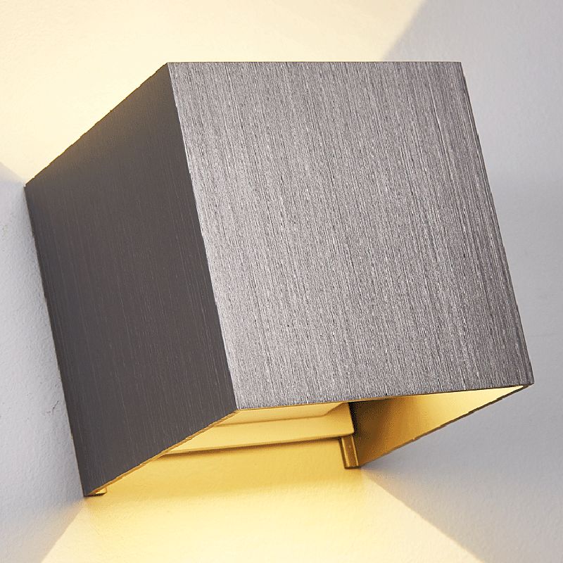 Quadratische Form Metallwand Licht moderner Stil 2 Leichter Wandhalterung Leuchte