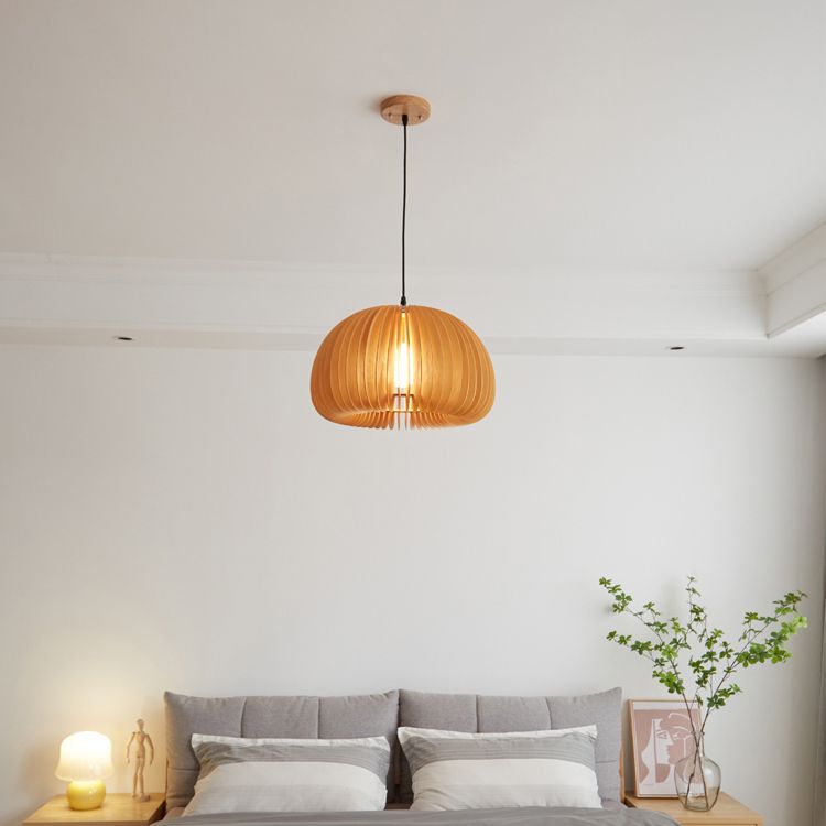 Techo moderno Carril colgante Luz de calabaza de madera Luz colgante para sala de estar para sala de estar