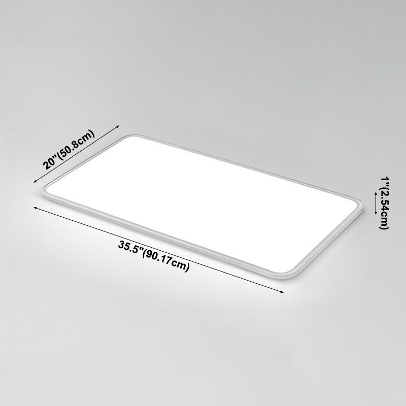 Moderne geometrische vorm plafondlamp acryl 1-lichts plafondlamp in wit