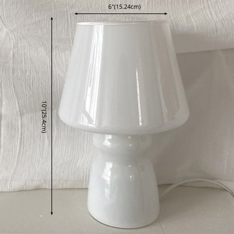 Nordic Style Torchiere Table Lamp Glass 1-Light Living Room Nightstand Light