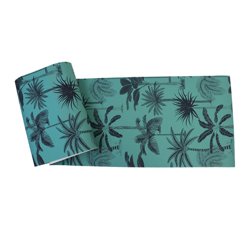 Natural Color Coconut Tree Wallpaper Stain-Resistant Wall Covering for Coffee Shop Decor, 33'L x 20.5"W