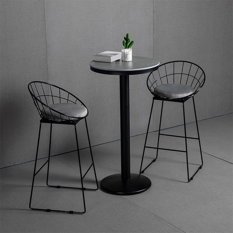 1/3 Pieces Counter Height Pub Set Modern Round Table and Stool Set