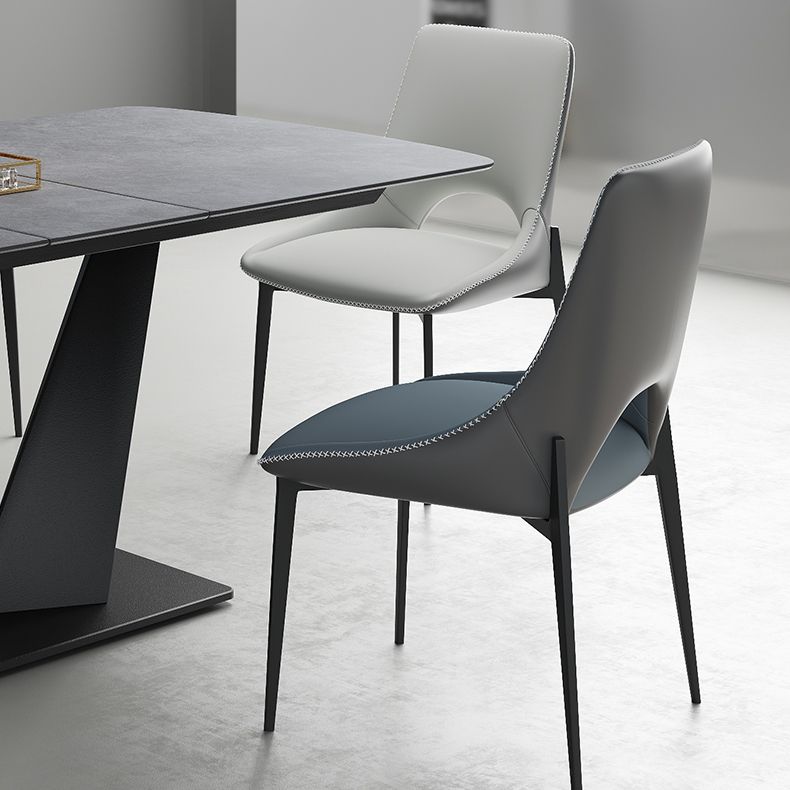 Modern Rectangle Sintered Stone Table Set 1/3/4/6 Pieces Dining Set