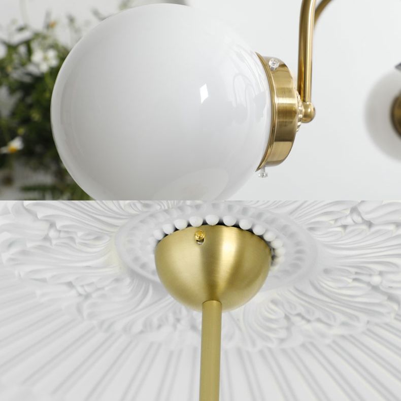 Stile moderno Global Hanging lampadario Light Light Glass Lampadario Fissature di illuminazione