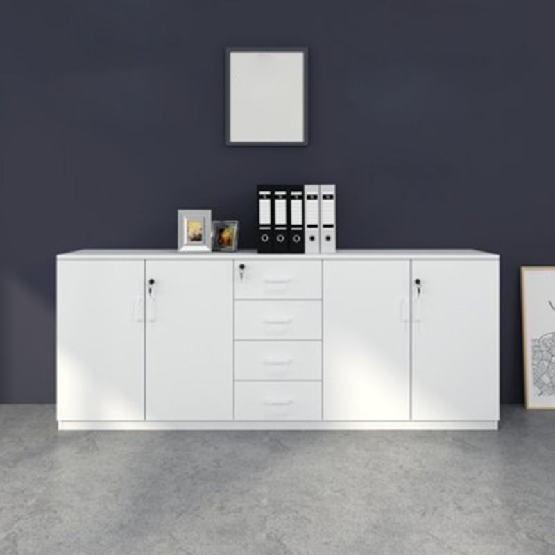 Wood Filing Cabinet Contemporary Cabinet with Storage for Home or Office