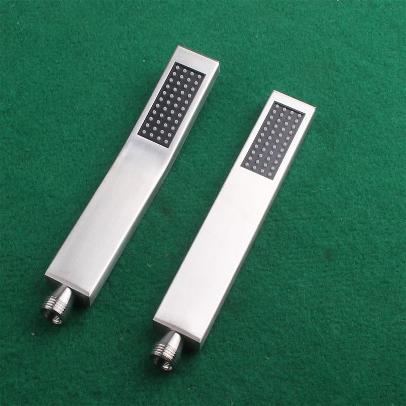 Simple Rectangle Shower Head 304 Stainless Steel Handheld Shower Head
