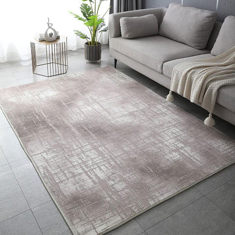 Orange Modern Carpet Polyester Graphic Carpet Tear Resistant Carpet for Drawing Room