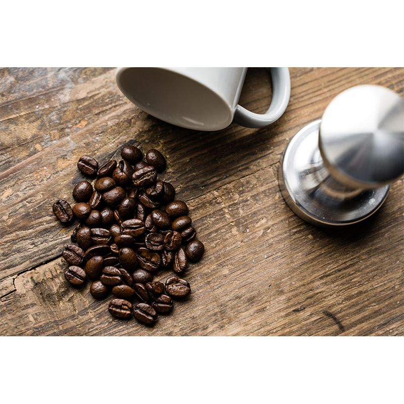 Horizontal Photography Coffee Beans Mural Mildew Resistant for Coffee Shop