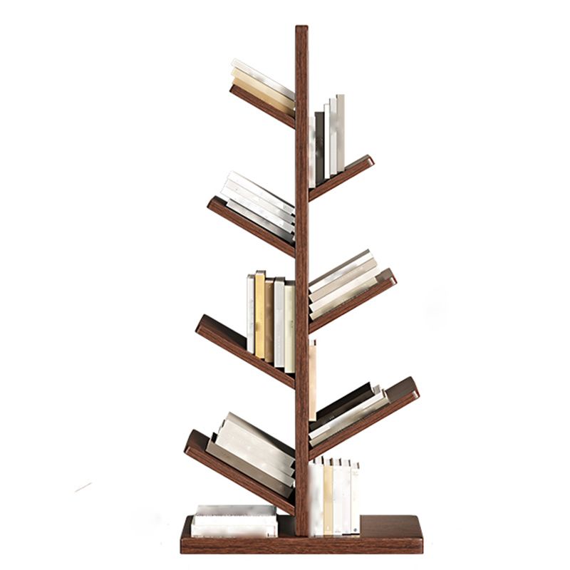 Geometry Rubberwood Bookshelf Modern Bedroom Bookcase with Shelf 22" W X 12" D