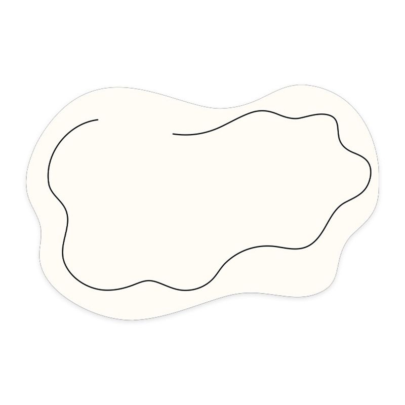 Tapis de tapis de tapis simple blanc tapis lavable tapis lavable pour décoration intérieure