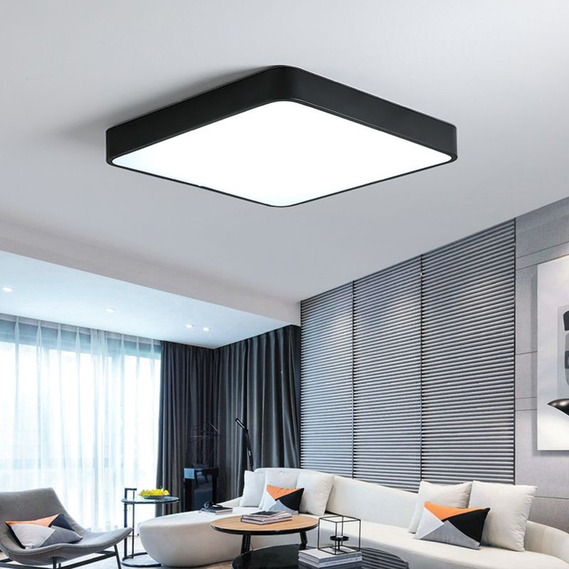 Square Flush Mount Lamp Modern Style LED Acrylic Ceiling Flush for Bedroom