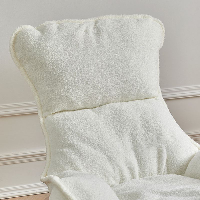 High Back Rocking Chair Ergonomic with Padded Seat Rocker Chair  with Ottoman