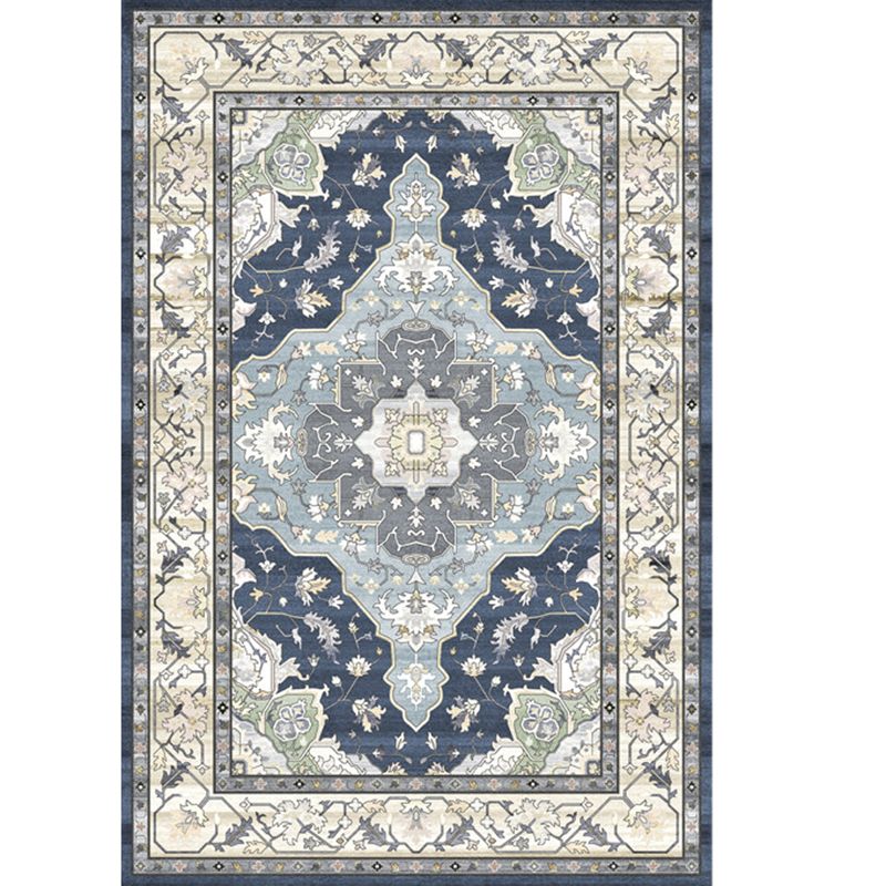 Classical Tribal Print Carpet Polyester Indoor Carpet Non-Slip Backing Rug for Home Decoration