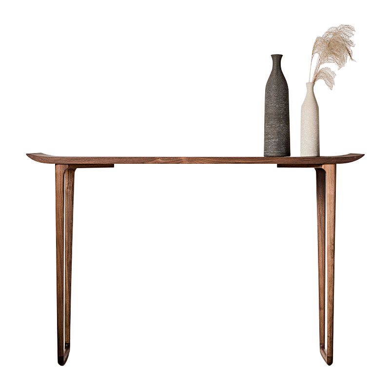 Rectangle Shape Contemporary Console Table Walnut/Ash Console Sofa Table