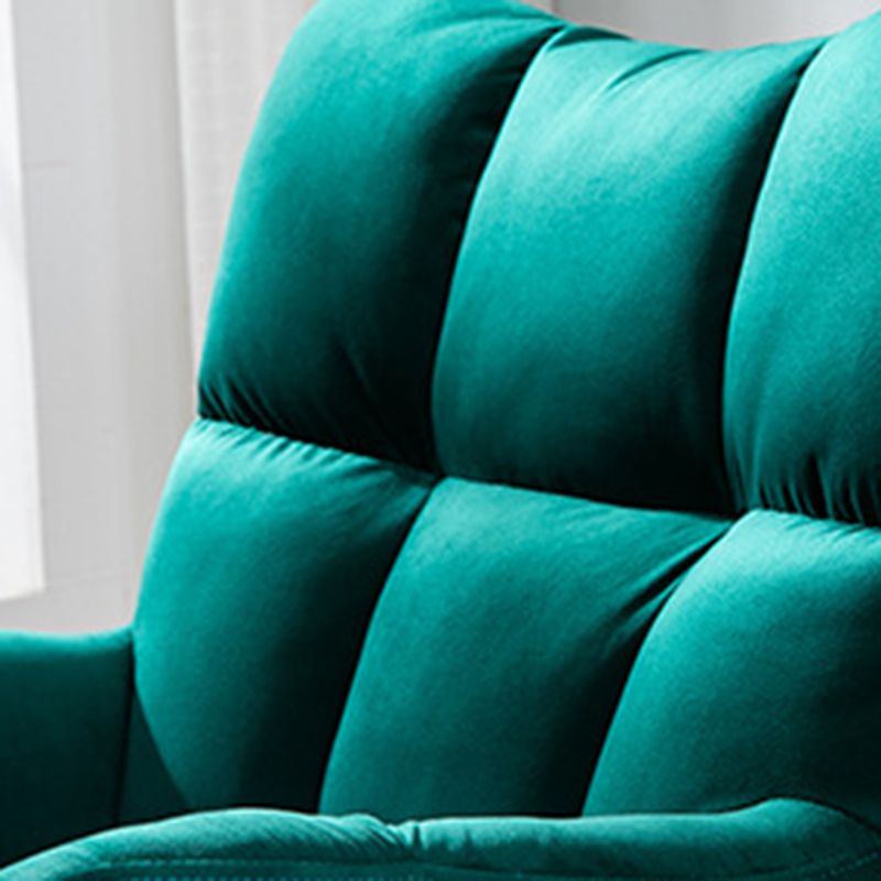 Modern Upholstered Rocking Chair Wingback Rocker Chair for Living Room