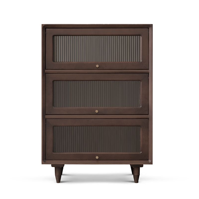 Modern Rectangle Cabinet Knobs Wood Side Cabinet with Drawer