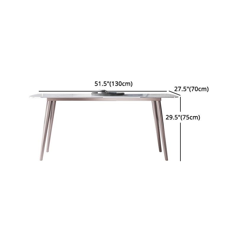 Modern Rectangle Sintered Stone Dining Table Set 1/4/5/7 Pieces Dining Set