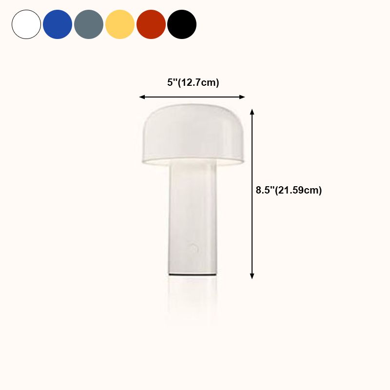 Lampes de table de nuit de tambour moderne en métal 1 lumière de table légère