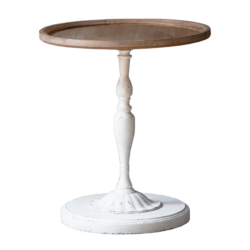 French Country Distressed Coffee Table Wooden Coffee Cocktail Table for Living Room