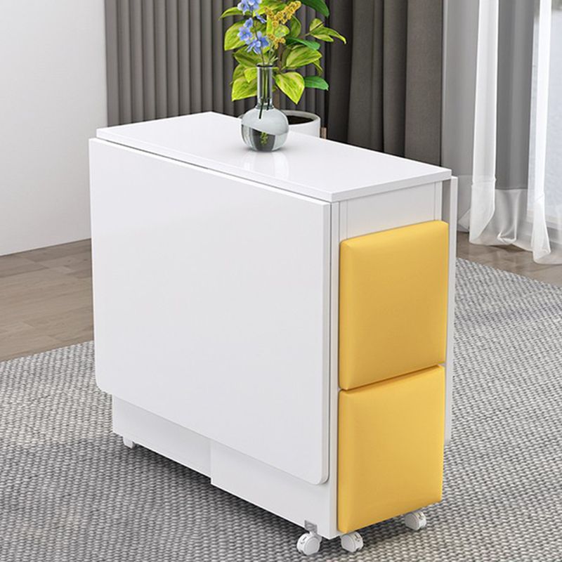 Contemporary Faux Marble Multifunction Table Single Rectangle Table (table only)