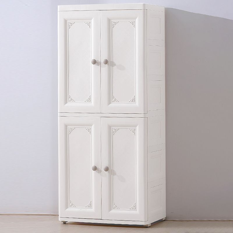 Contemporary Style Wardrobe Plastic Bedroom Wardrobe Closet With Lock