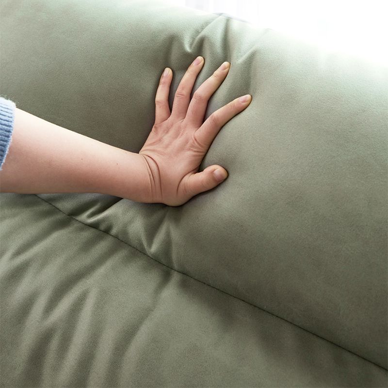 Storage Contemporary Sofa with Square Arm and Sewn Pillow Back