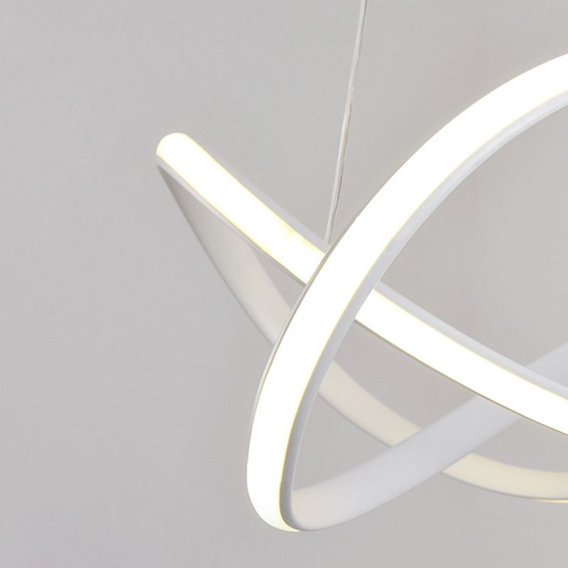 Modern Linear Pendant Lighting Fixtures Silica Gel Hanging Light Kit