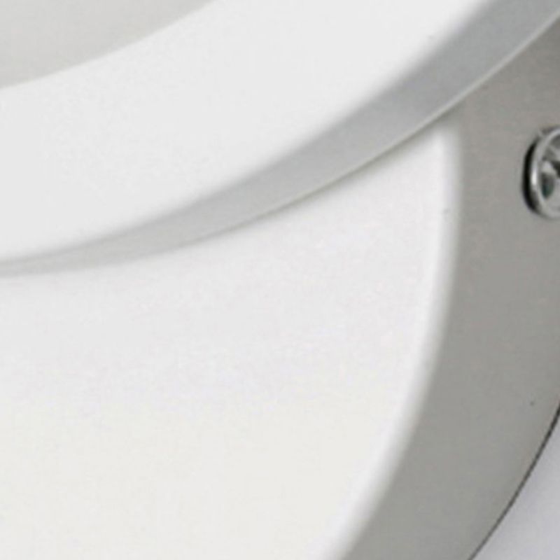 Square Shape Wall Lamp Modern Style Acrylic 1 Light Sconce in White